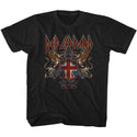 Def Leppard-Def Crest-Black Toddler-Youth S/S Tshirt - Coastline Mall