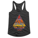 Def Leppard-On Tour 83-Dark Gray Heather Ladies Racerback - Coastline Mall