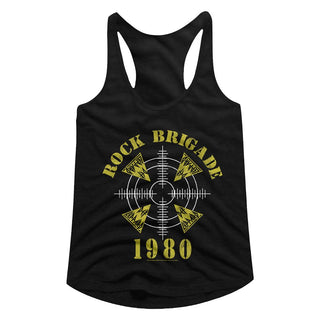 Def Leppard-Rock Brigade-Black Ladies Racerback - Coastline Mall