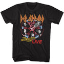 Def Leppard - 7 Day Weekend Logo Black Short Sleeve Adult T-Shirt tee - Coastline Mall
