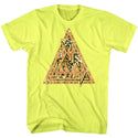 Def Leppard-Leppardprint-Neon Yellow Heather Adult S/S Tshirt - Coastline Mall