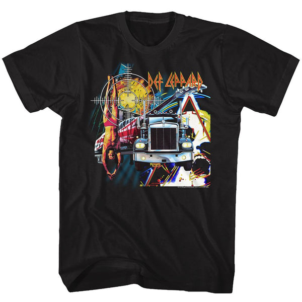 Def Leppard-Jumble-Black Adult S/S Tshirt - Coastline Mall