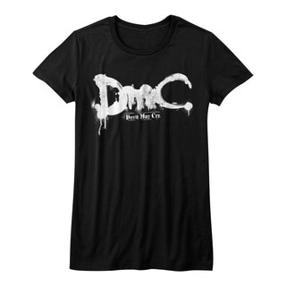 Devil May Cry-New Logo-Black Ladies S/S Tshirt - Coastline Mall