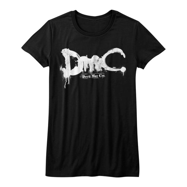 Devil May Cry-New Logo-Black Ladies S/S Tshirt - Coastline Mall