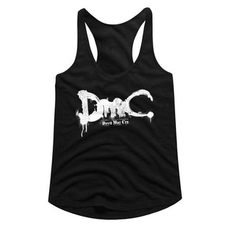 Devil May Cry-New Logo-Black Ladies Racerback - Coastline Mall
