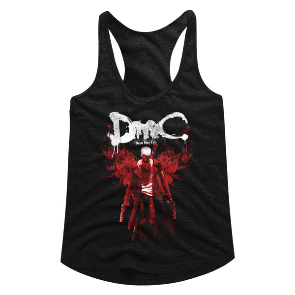 Devil May Cry-Definitive-Black Ladies Racerback - Coastline Mall