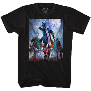 Devil May Cry-Three Dudes-Black Adult S/S Tshirt - Coastline Mall