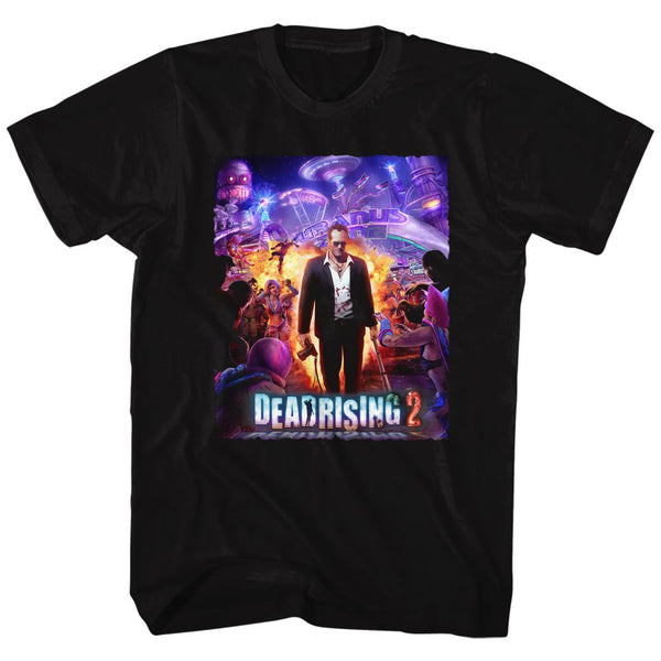 Dead Rising-Purple Action-Black Adult S/S Tshirt - Coastline Mall