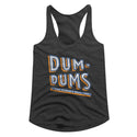 Dum Dums-Stacked Dum-Dark Gray Heather Ladies  Racerback - Coastline Mall