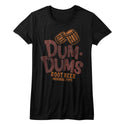 Dum Dums-Root Beer-Black Ladies S/S Tshirt - Coastline Mall