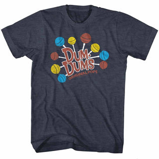 Dum Dums-Dum Dums-Navy Heather Adult S/S Tshirt - Coastline Mall