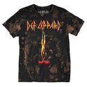 Def Leppard - Tour 81 | Black W/ Bleach Splatter S/S Adult T-Shirt
