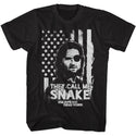 Escape From New York-Snake Flag-Black Adult S/S Tshirt - Coastline Mall