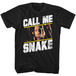 Escape From New York - Call Me Snake | Black Adult S/S T-Shirt - Coastline Mall