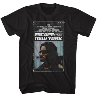 Escape From New York-EFNY Book-Black Adult S/S Tshirt - Coastline Mall