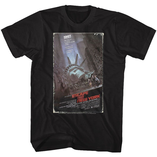 Escape From New York-EFNY Home Video-Black Adult S/S Tshirt - Coastline Mall