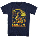 Flash Gordon-Space Explosion-Navy Adult S/S Tshirt - Coastline Mall