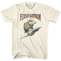 Flash Gordon-Flash Rocket-Natural Adult S/S Tshirt - Coastline Mall