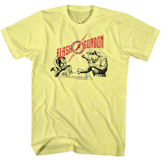 Flash Gordon-Monopoly Pawnage-Yellow Heather Adult S/S Tshirt - Coastline Mall
