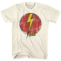 Flash Gordon-Flash Bolt-Natural Adult S/S Tshirt - Coastline Mall