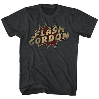Flash Gordon-Dots-Black Heather Adult S/S Tshirt - Coastline Mall