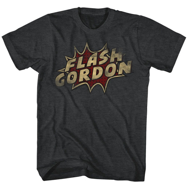 Flash Gordon-Dots-Black Heather Adult S/S Tshirt - Coastline Mall