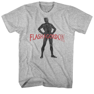Flash Gordon-Gawdon-Gray Heather Adult S/S Tshirt - Coastline Mall