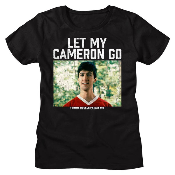 Ferris Bueller's Day Off - Let My Cameron Go | Black S/S Ladies T-Shirt - Coastline Mall