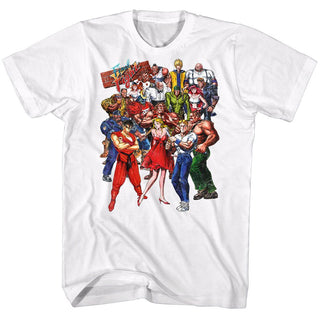 Final Fight-Group Shot-White Adult S/S Tshirt - Coastline Mall