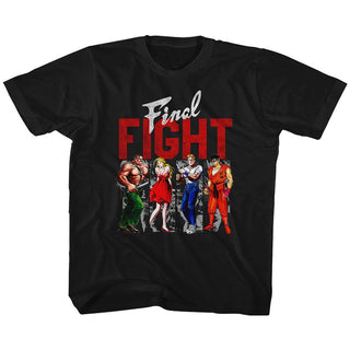 Final Fight-Panels-Black Toddler-Youth S/S Tshirt - Coastline Mall