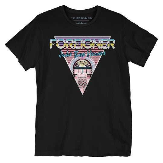 FOREIGNER- Juke Box Heroes Men's T-Shirt | Clothing, Shoes & Accessories:Adult Unisex Clothing:T-Shirts - Coastline Mall