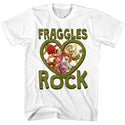 Jim Henson's Fraggle Rock - Fraggles Rock Logo White Short Sleeve Adult T-Shirt tee - Coastline Mall