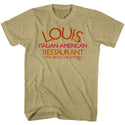 Godfather-Louis Restaurant-Khaki Heather Adult S/S Tshirt - Coastline Mall