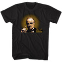 Godfather-Glowing And Showing-Black Adult S/S Tshirt - Coastline Mall