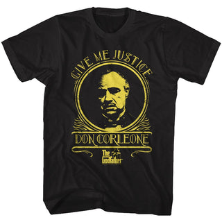 Godfather-Justice-Black Adult S/S Tshirt - Coastline Mall