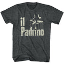 Godfather-Il Padrino-Black Heather Adult S/S Tshirt - Coastline Mall