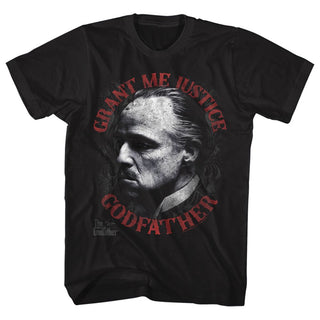 Godfather-Justice-Black Adult S/S Tshirt - Coastline Mall