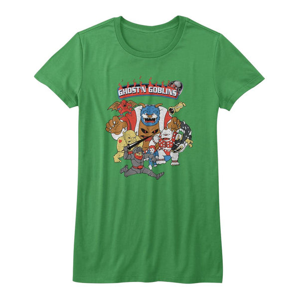 Ghosts 'N Goblins-Goblins-Kelly Juniors S/S Tshirt - Coastline Mall