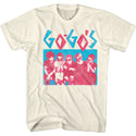 The Go Go's - CM Group Logo Natural Adult Short Sleeve T-Shirt tee - Coastline Mall