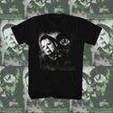 Halloween - Needle Cracked Logo Black Adult Short Sleeve T-Shirt tee - Coastline Mall