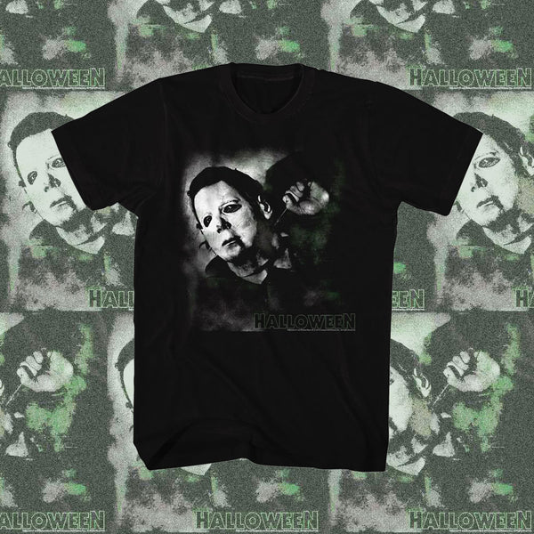 Halloween - Needle Cracked Logo Black Adult Short Sleeve T-Shirt tee - Coastline Mall