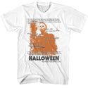 Halloween-Halloween Handwritten-White Adult S/S Tshirt- Coastline Mall