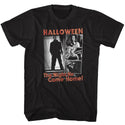 Halloween - The Night Logo Black Adult Short Sleeve T-Shirt tee - Coastline Mall