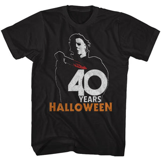 Halloween-Halloween 40-Black Adult S/S Tshirt - Coastline Mall
