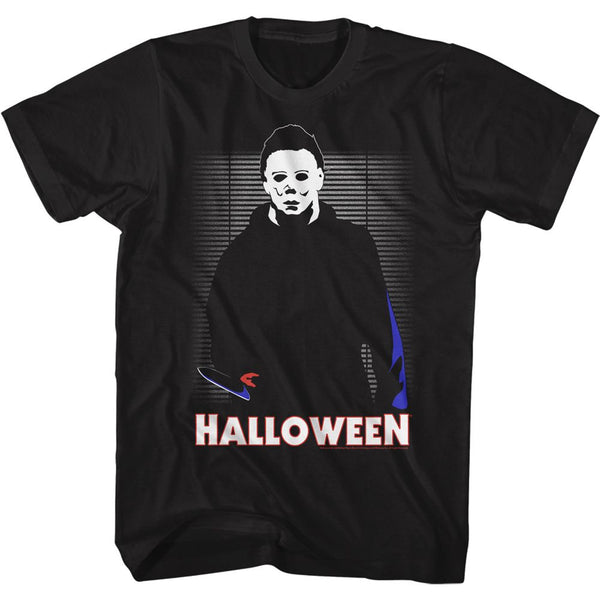 Halloween - In The House Logo Black Adult Short Sleeve T-Shirt tee - Coastline Mall