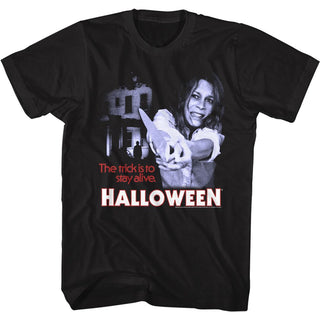 Halloween-Stayin Alive-Black Adult S/S Tshirt - Coastline Mall