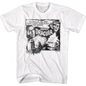 Hammer Horror - B&W Horror Of Dracula | White S/S Adult T-Shirt - Coastline Mall