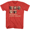 Hammer Horror-Hammer Horror Dracula Risen-Red Heather Adult S/S Tshirt - Coastline Mall