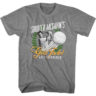 Happy Gilmore-Gold Jacket Tournament-Graphite Heather Adult S/S Tshirt - Coastline Mall