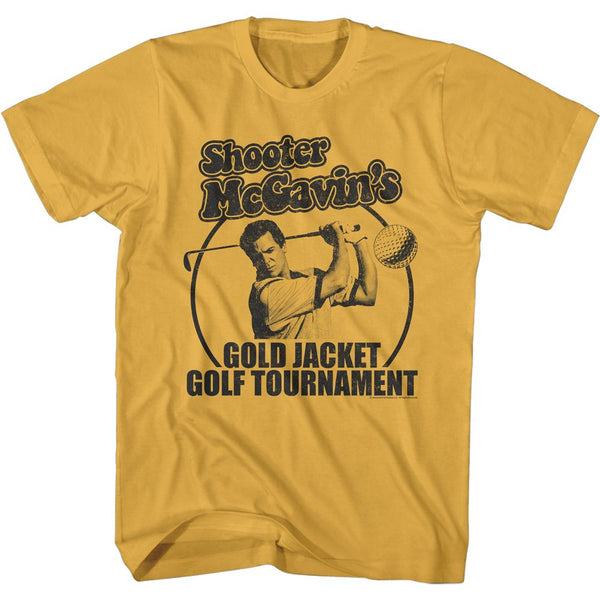 Happy Gilmore-Gold Jacket Tourney-Ginger Adult S/S Tshirt - Coastline Mall